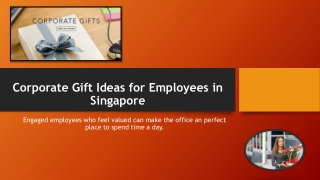Corporate Gift Ideas for Employees in Singapore