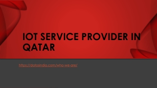 IOT service provider in Qatar