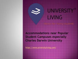 Accommodations near Popular Student Campuses especially Charles Darwin University