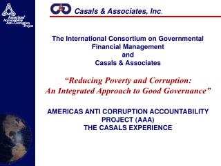 Casals & Associates, Inc .