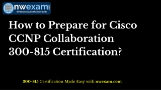 Ace Cisco 300-815 CCNP Collaboration Certification with Actual Questions and Answers