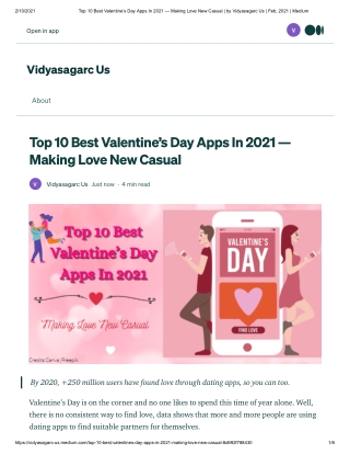 Top 10 Best Valentine’s Day Apps In 2021 — Making Love New Casual