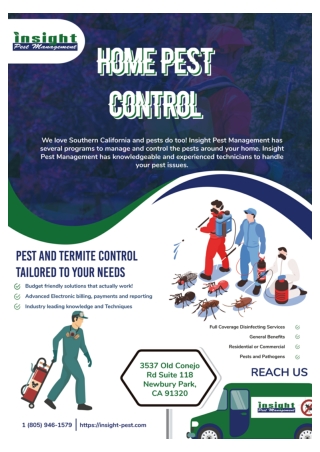 Bug Control Ventura, Flea Control Ventura,