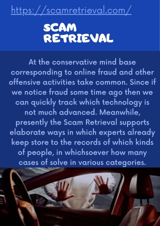 Well-known Conceptions on fraud in the  Scam Retrieval