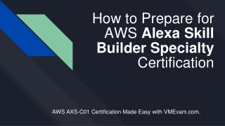[PDF] AWS Certified Alexa Skill Builder - Specialty (AXS-C01) Certification