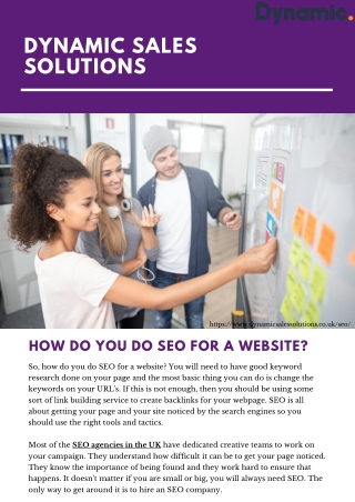 How Do You Do SEO For a Website