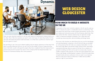 Web Design Gloucester | Dynamic 2021