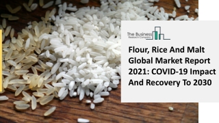 Global Flour Rice And Malt Market 2021: Demand, Key Driven Factors, Market Scenario, Top Manufacturers Analysis Overview