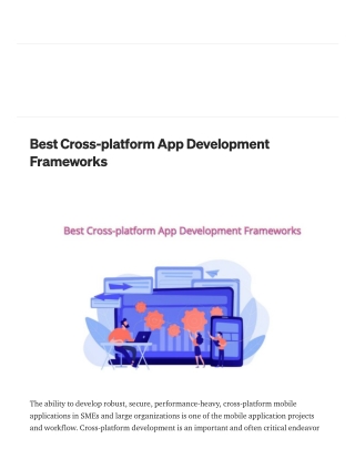 Best Cross-platform App Development Frameworks