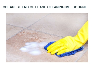 End of Lease Cleaning Melbourne - Cheapest