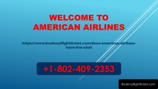 Do American airlines have live chat