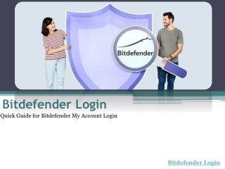 Bitdefender Login