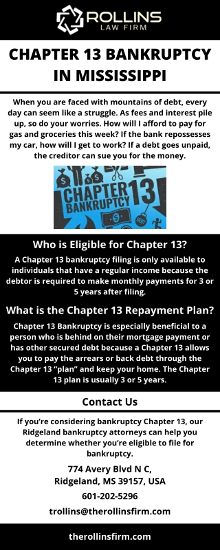 Chapter 13 Bankruptcy In Mississippi