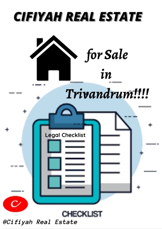 House for sale in Trivandrum: Legal checklist for buyers