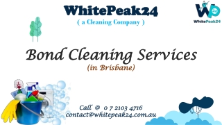 Bond Cleaning Services in Brisbane