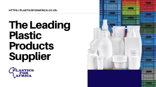 The Leading Plastic Products Supplier