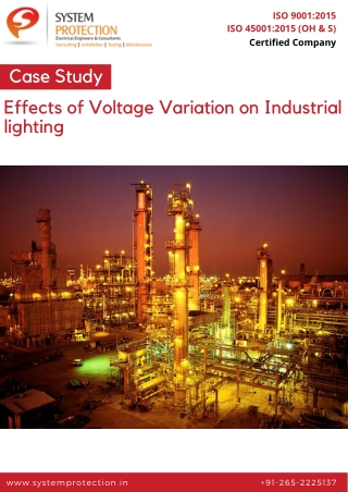 Case Study - Effects of Voltage Variation on Industrial lighting