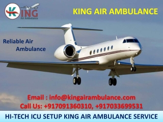 Air Ambulance Services in Delhi and Mumbai are Available by King