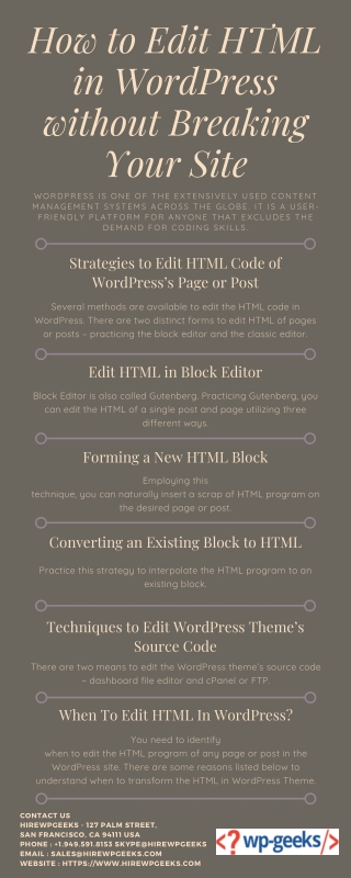 How to Edit HTML in WordPress without Breaking Your Site