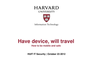 Have device, will travel How to be mobile and safe
