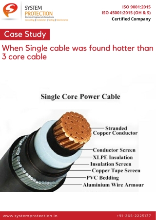 Case Study – When Single cable was found hotter than 3 core cable