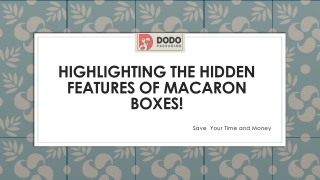 Custom Macaron Boxes | Custom Food Boxes!