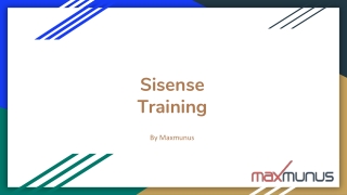 Sisense training & certification tips from MaxMunus