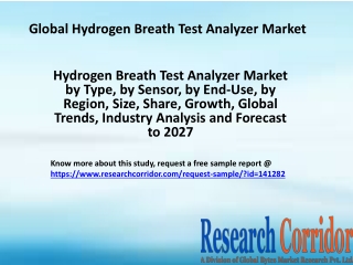 Hydrogen Breath Test Analyzer Market by Type, by Sensor, by End-Use, by Region, Size, Share, Growth, Global Trends, Indu