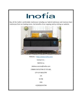 Mattress Sale | Inofia.Com