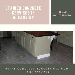 Stained Concrete Services in Albany NY