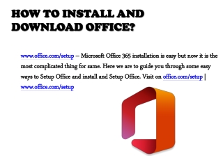 HOW TO INSTALL AND DOWNLOAD OFFICE?