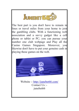 Betting Site in Singapore | Junebet66.com