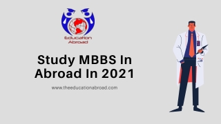 Study MBBS In Abroad In 2021