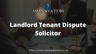 Landlord Tenant Dispute Solicitor