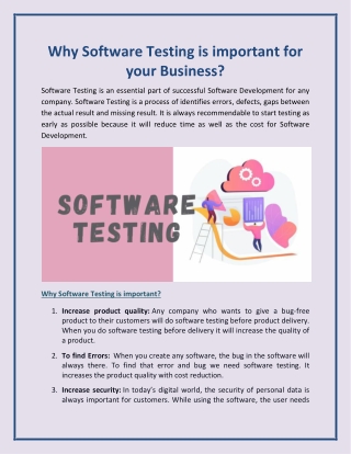 Why Software Testing is important for your Business?