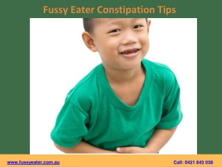 Fussy Eater Constipation Tips - Fussy Eater Solutions