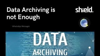 Data Archiving is not Enough - WhatsApp Messages