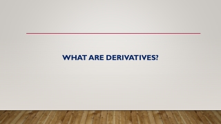 What is Derivatives Market?