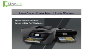 Epson Connect Printer Setup Utility for Windows |1-800-970-6673