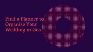 Find a Planner to Organize Your Wedding in Goa