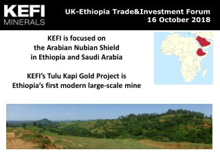UK-Ethiopia Trade&Investment Forum 16 October 2018
