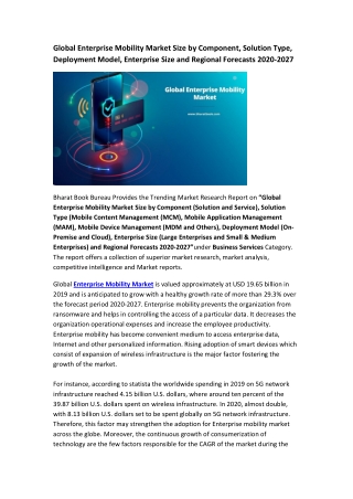 Global Enterprise Mobility Market Research Report 2020-2027