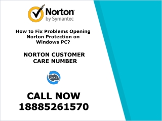 How to Fix Problems Opening Norton Protection on Windows PC? 18885261570 Norton Customer Care Number
