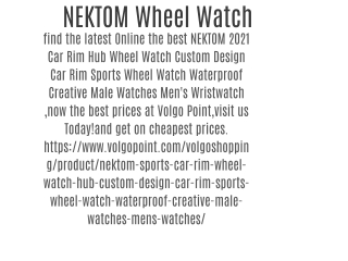 NEKTOM Wheel Watch