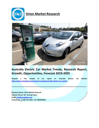 Australia Electric Car Market Size, Share, Impressive Industry Growth Report 2025