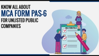 View Complete Details of MCA From PAS-6 For Unlisted Public Companies