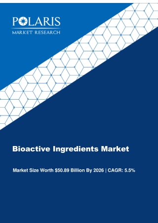 ioactive Ingredients Market Size, Share, Trends, & Industry Analysis Report, By Product (Fiber, Vitamin, Omega 3 PUFA, P