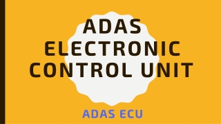 ADAS Electronic Control Unit​ - ADAS ECU