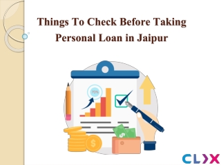 Things to Check before taking personal loan in Jaipur