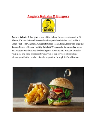 5% Off - Angie's Kebabs & Burgers St Albans Takeaway, VIC